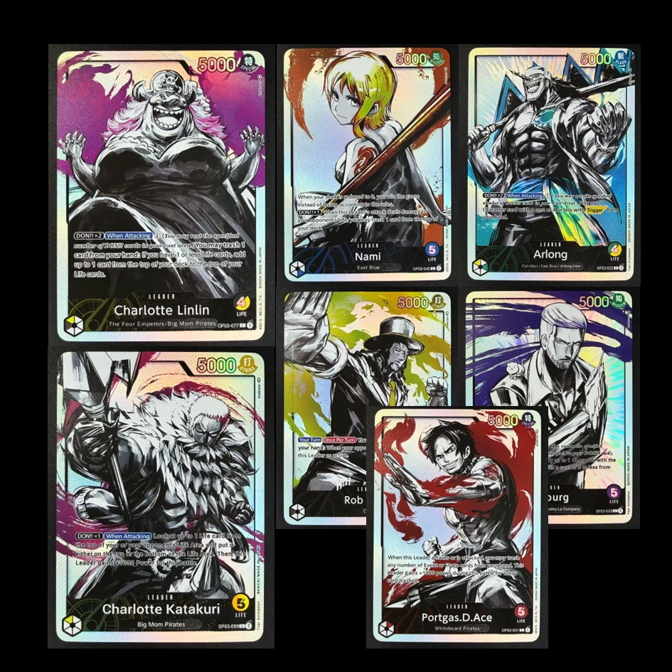 

OPCG OP03 Leader Parallel Art Nami & Katakuri | Ace | Lucci | Pillars of Strength | One Piece TCG | U-PICK