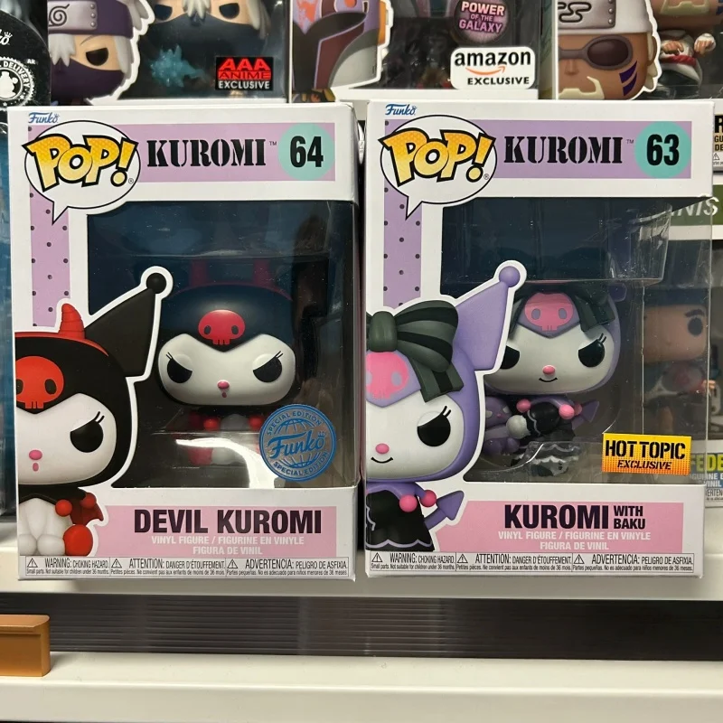 Genuino Sanrio Funko Pop Melody Kuromi Pochacco figura bonita estatua muñeca ornamento decoración chico coleccionables juguete para regalo limitado Global