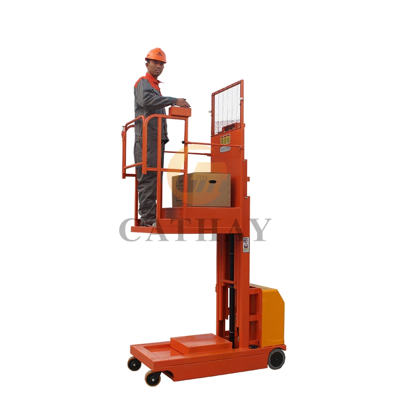 Hot Sale 2400mm Forks Semi Electric Aerial 4.5m Electric Aerial Order Picker
