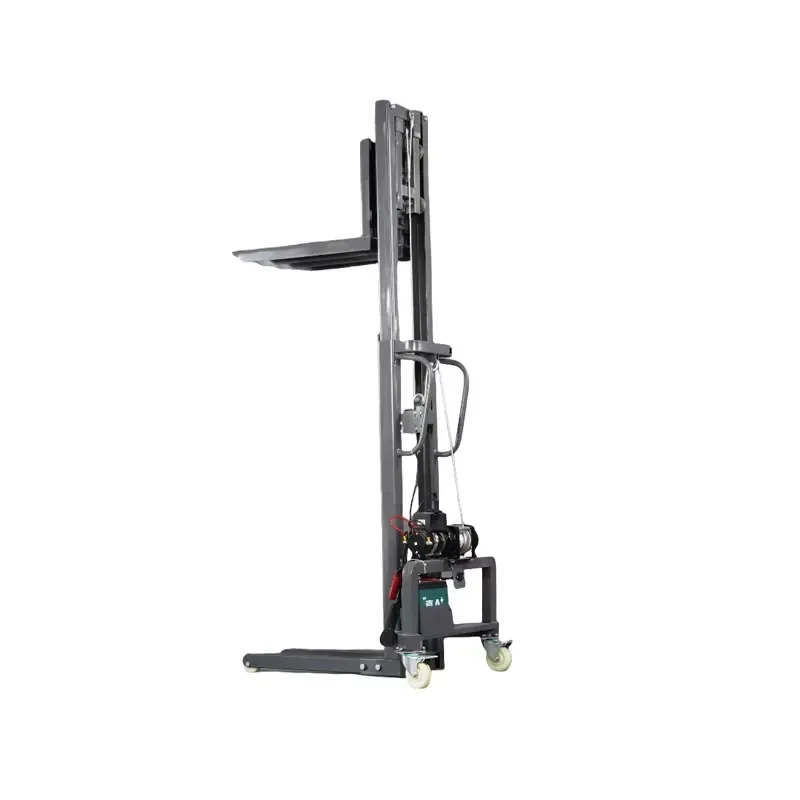 MAF Stage Specific Mini Forklift Stacker Semi Electric Pallet Stacker 300kg Mini Electric Stacker Mini Electric Lifter 1600mm 4