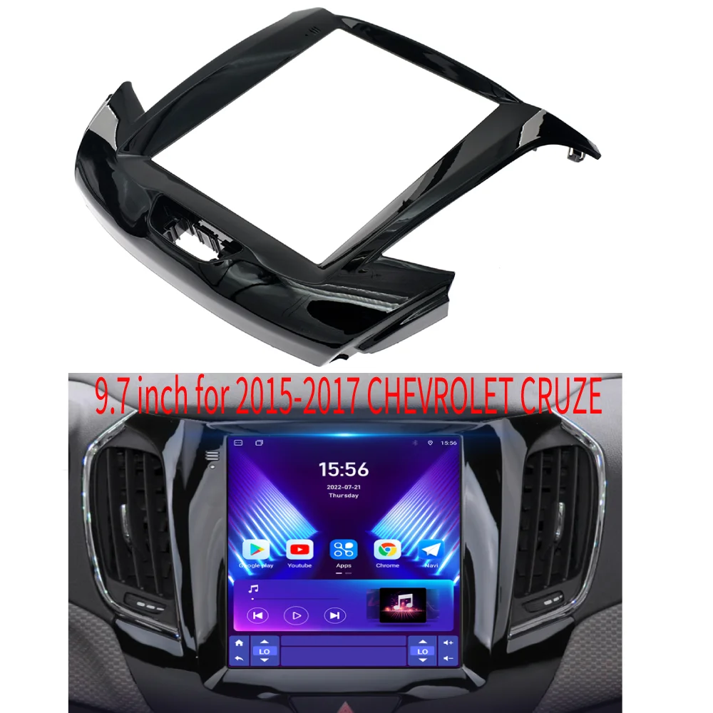 BYNCG 9.7 inch Car Audio Frame Radio Fascia Panel for CHEVROLET CRUZE 2015-2017 AHD 1080P Carplay Android Monitor Player