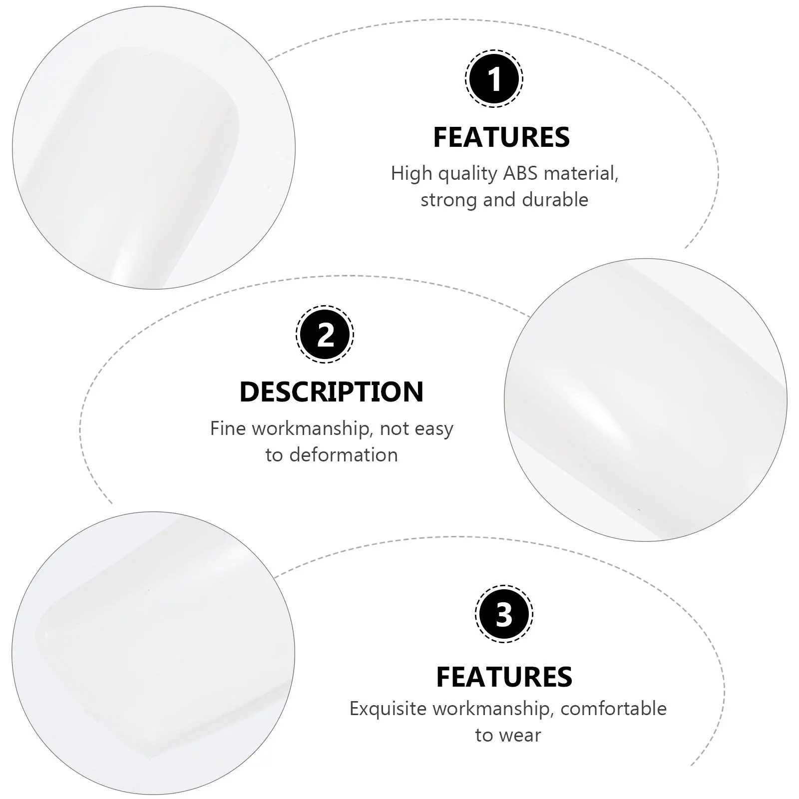 

500Pcs Natural Color False Nails Full Cover Tips DIY Manicure Supplies Salon Fake Fingernail Art Natural Color False Nail