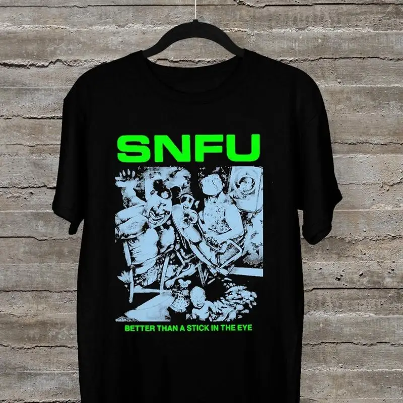 

NEW SNFU Better than a stick in the eye Black All Size Shirt AR339