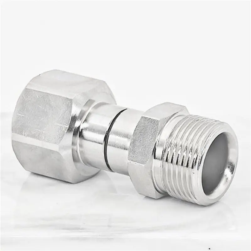 ABEZ 2X Stainless Steel High-Pressure Washer Rotary Joint, 360-Degree Rotating Anti-Tangling Connector, Suitable For M22. B