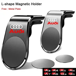 Magnetic Car Phone Holder in Car Phone Stand Clip Mount for Audi A3 A4 A5 A6 A7 A8 Q3 Q5 Q7 Q8 Car Accessories