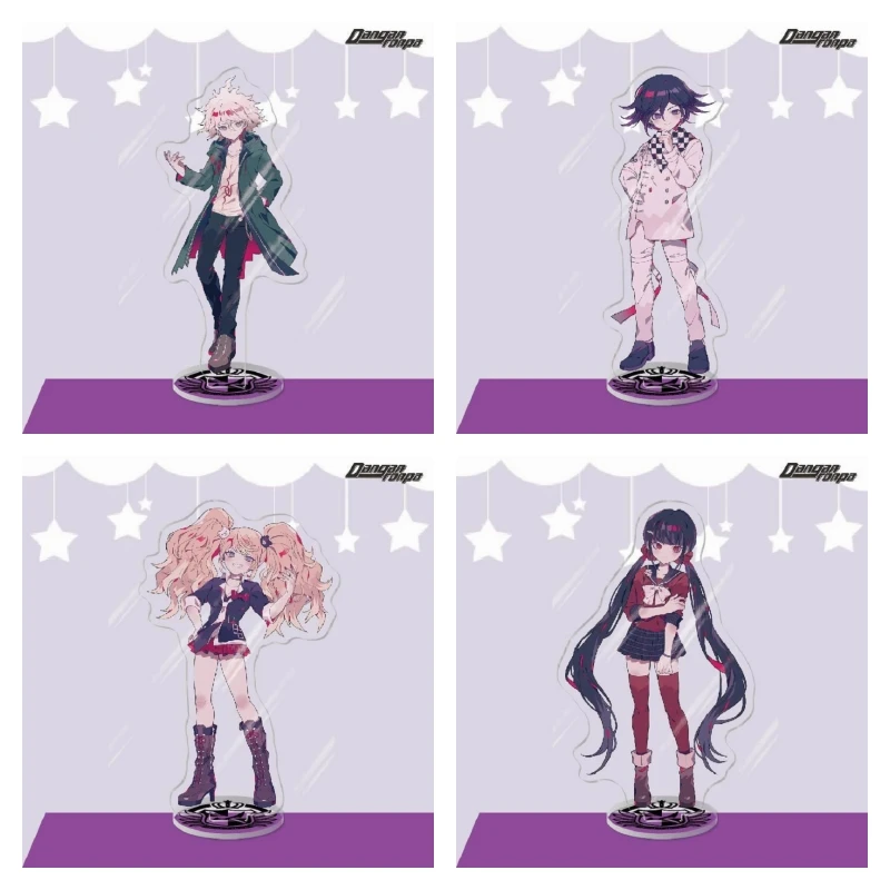 Anime Danganronpa Figures Enoshima Junko komaeda nagito Kokichi Oma Acrylic Stands Model Keychain Exquisite Tabletop Decor Prop