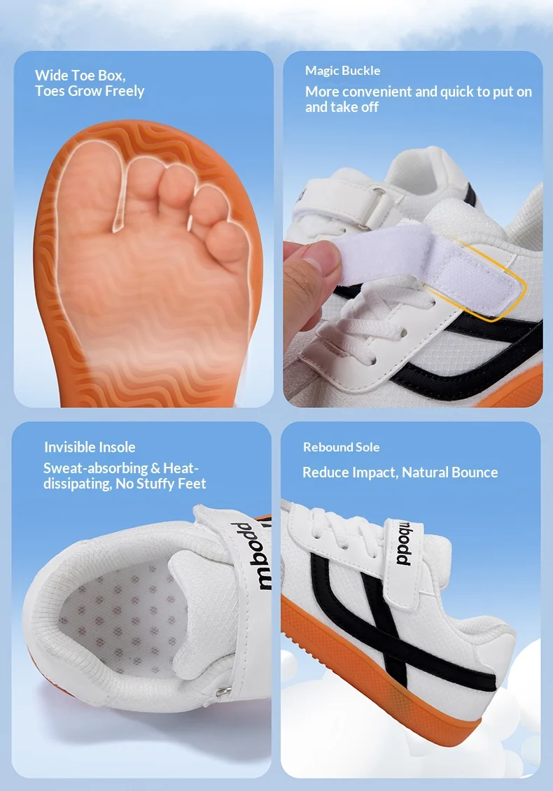 Zapatos Descalzos para Niños, Zapatillas con Puntera Ancha, Antideslizantes, Minimalistas, para Uso Diario