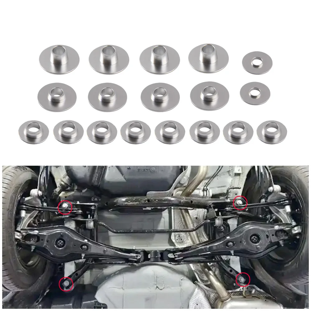 Subframe LOCKUP ALIGNMENT KIT Rigid Collar Bushing set For VW Golf 7 Passat Audi S3 SEAT Leon Skoda Octavia Aluminum MQB