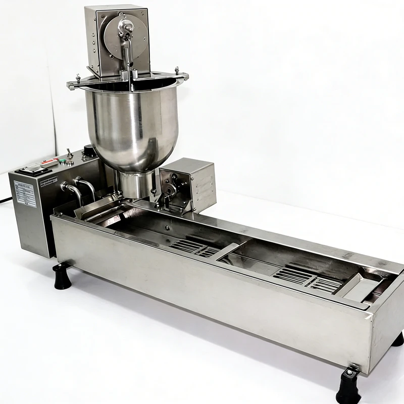 

Stainless Steel Electric Donut Machine Double Row Automatic Bread Fryer for Commercial Use