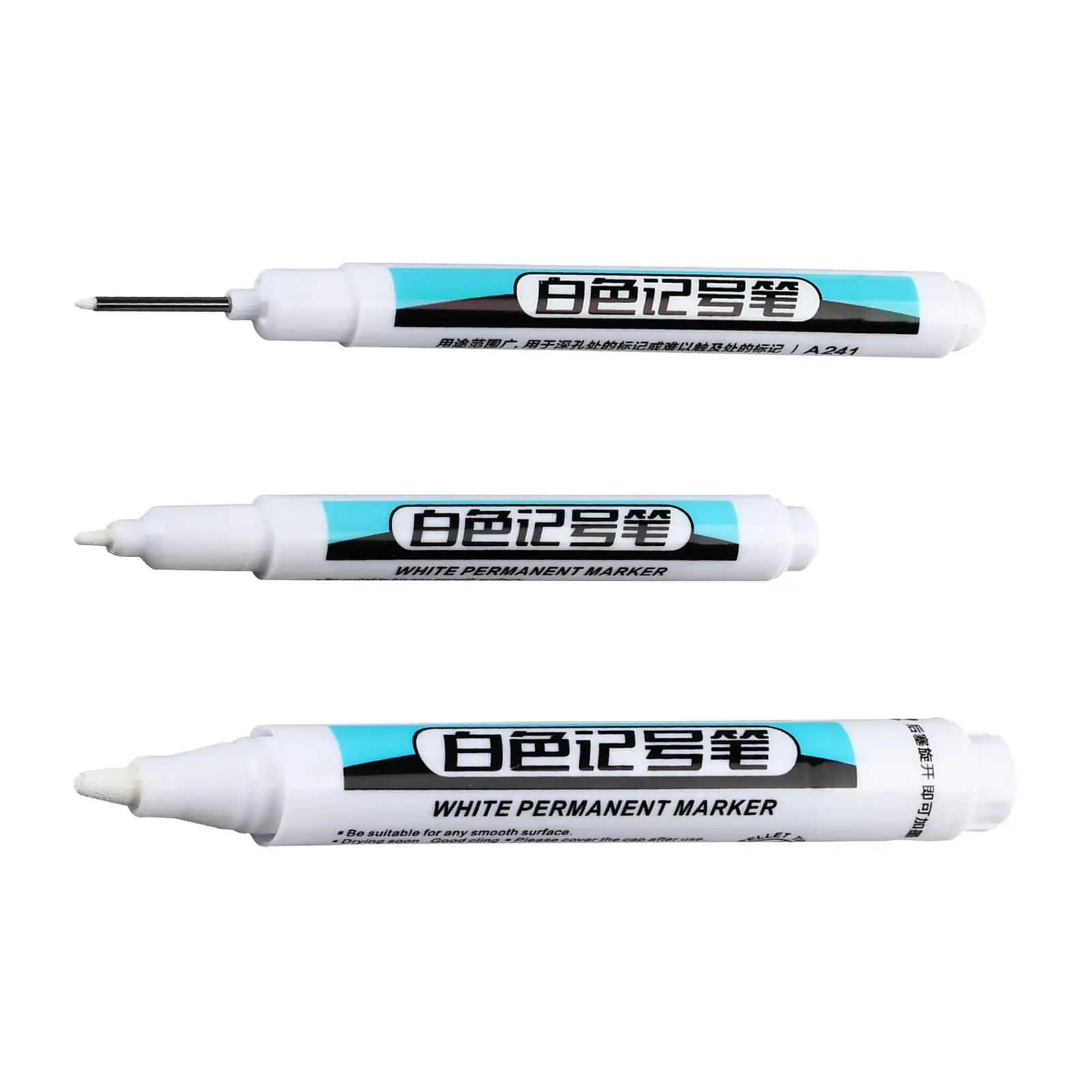 Permanent White Markers Paint Pen Construction Carpentry Bathroom Waterproof DIY Crafts Rock Painting Multipurpose Marker Pen