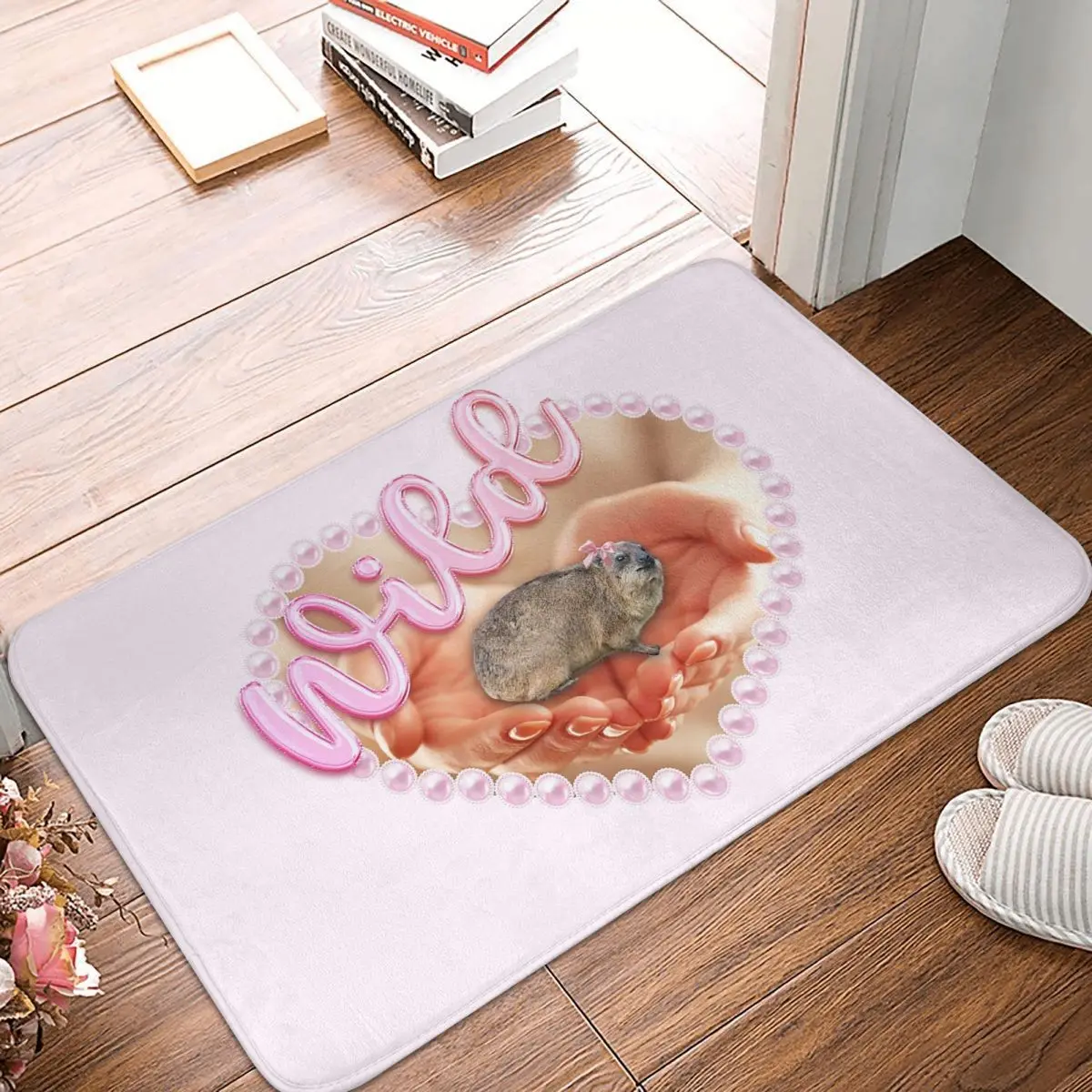 Wild Rock Hyrax Coquette For Lover Anti-slip Doormat Floor Mat Carpet Rug for Kitchen Entrance Bathroom Living room Footpad Mats