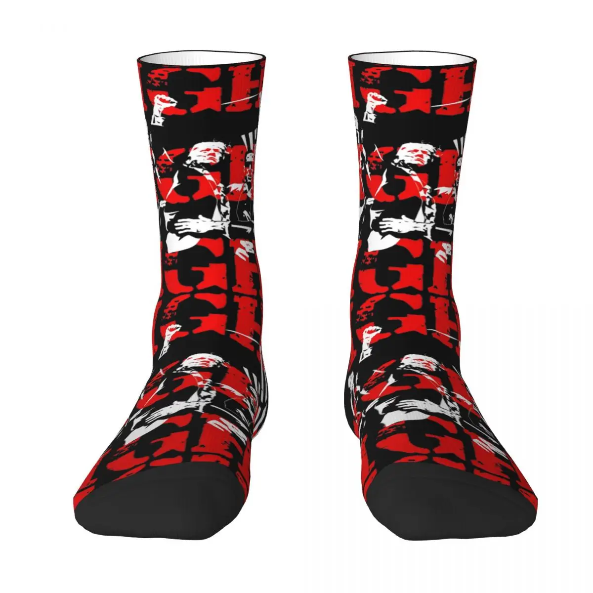 Fight Trump Assassination Attempt Stockings Graphic Gothic Socks Autumn Non Slip Socks Men Outdoor Sports Medium Soft Socks