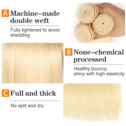 10 best sales blonda hårförlängningar - №1