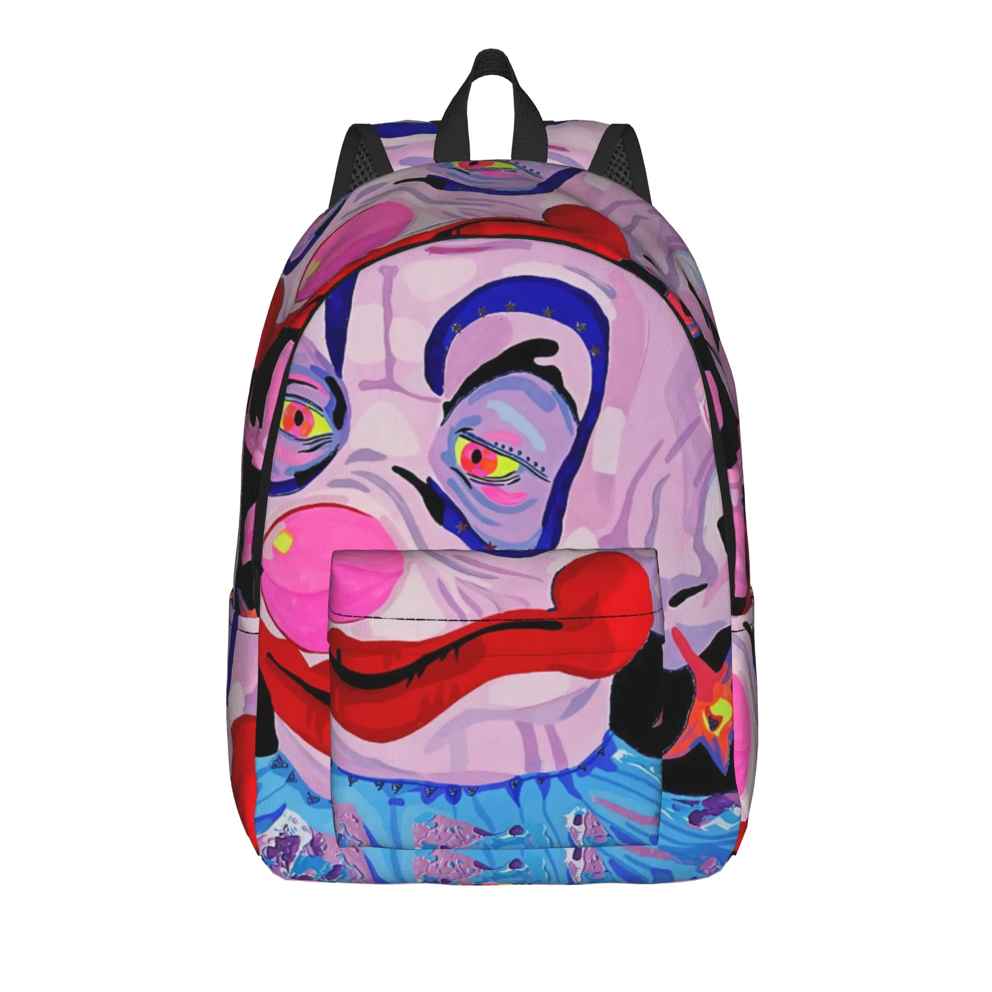 Killer Klowns From Outer Space Wax Backpack  Pretty Backpacks Student Unisex College Breathable High School Bags Custom Rucksack