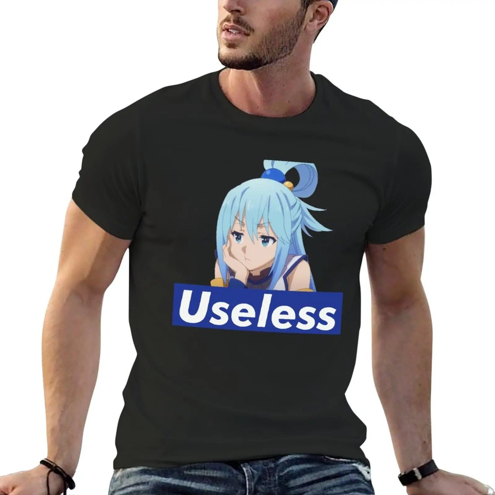 Useless Aqua T-Shirt sweat shirt customizeds slim fit t shirts for men