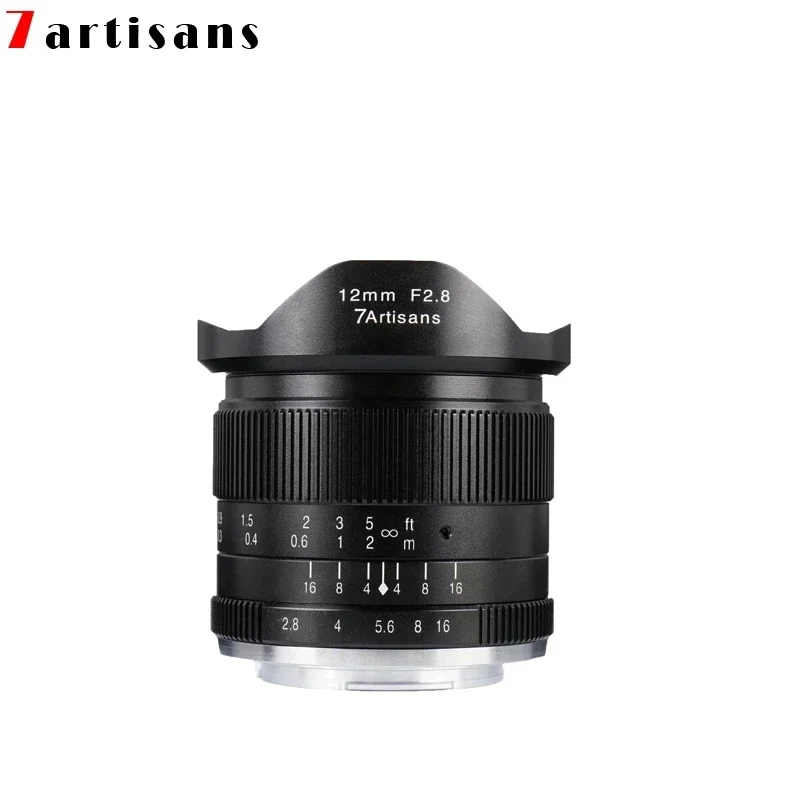 7artisans 12mm F2.8 Ultra Wide Angle MF Prime Lens For Sony E Fuji XF Canon EOS-M Macro 4/3 A6500 A6300 A9C NEX-C3 M6 7 artisans