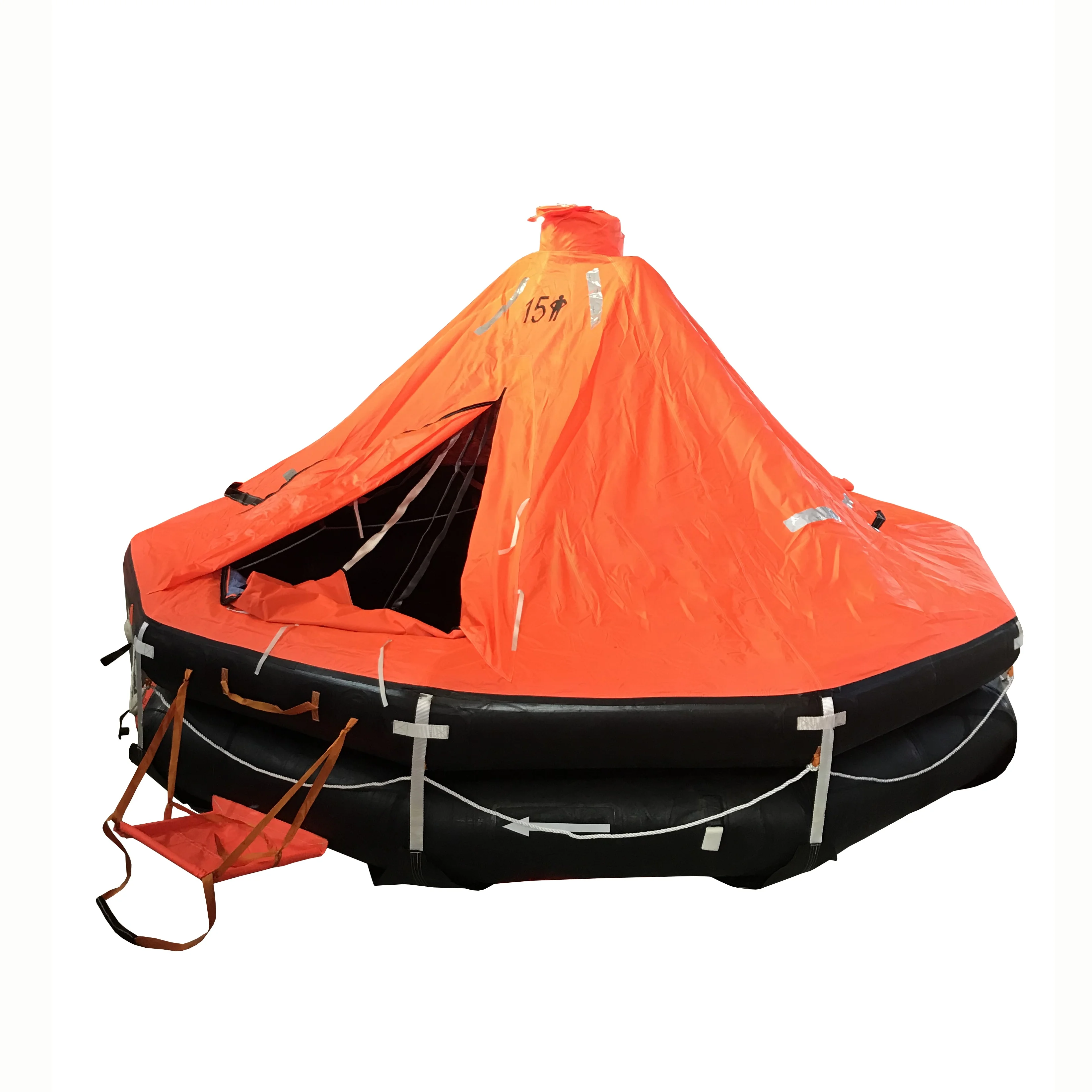SOLAS LSA Approved Inflatable Life Raft, 6-35 Persons, Throw Overboard Liferaft, Marine Safety Equipment
