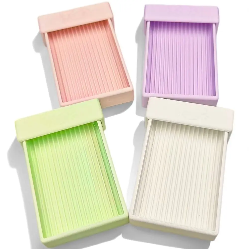 Plastic Fuse Bead Tray Grooved Ribbed Surface Diamond Painting Tray Pastel Colors Craft Bead Organizer Bead Aligner Tray
