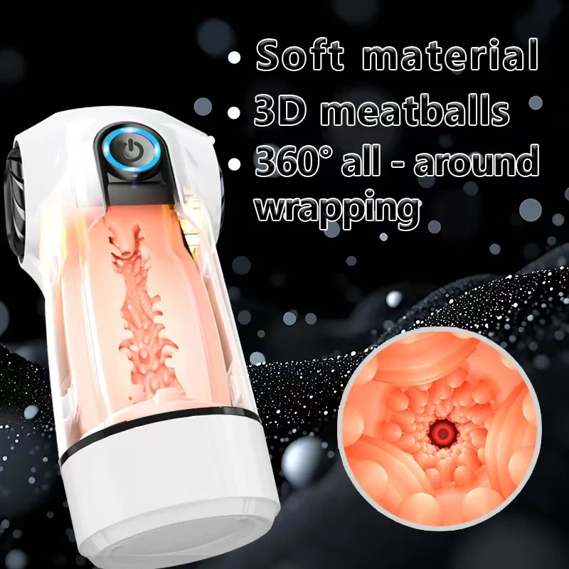 Automatic Male Masturbators10Powerful Vibration Sucking Reel Pocket Pussy Trainer Machine Adult Sex Toys for Man 18 view 3