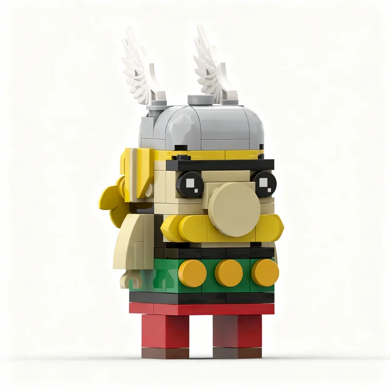 116pcs MOC Brickheadz Asterix Model Building Blocks Christmas Gift Construction Assemble Creative Toy Education Brick DIY Idea - view 2