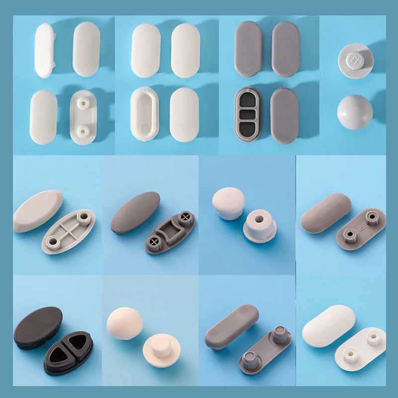 2 pcs Toilet Lid Cushion Brand New Toilet Seat Cushion Rubber Pad Buffers Pack White Stop Bumper Universal Type Shock Absorber