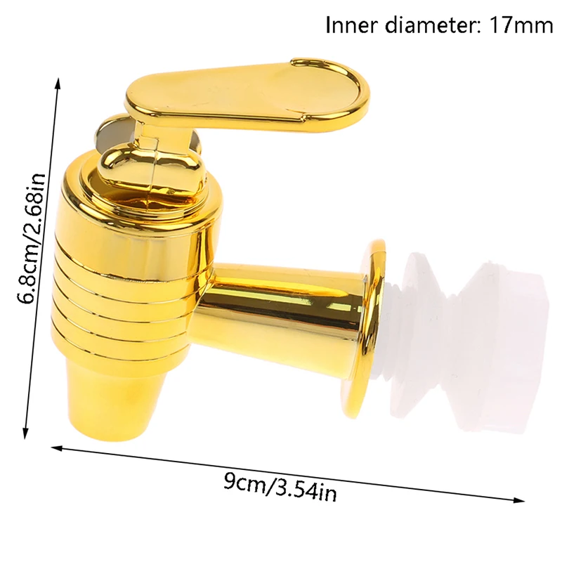 1Pc 17mm Wine Barrel Plastic Faucet Valve Switch Tap Wine Jar Juice Can Drink Bottle Faucet Jar Barrel Water Tank Faucet