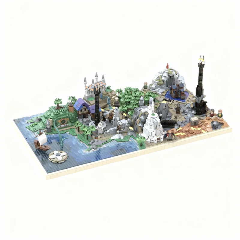 5315pcs MOC The Hobbit Lord The Rings LOTR - Map Middle-Earth Model Toys Building Blocks Construction Christmas Gift Craft Brick