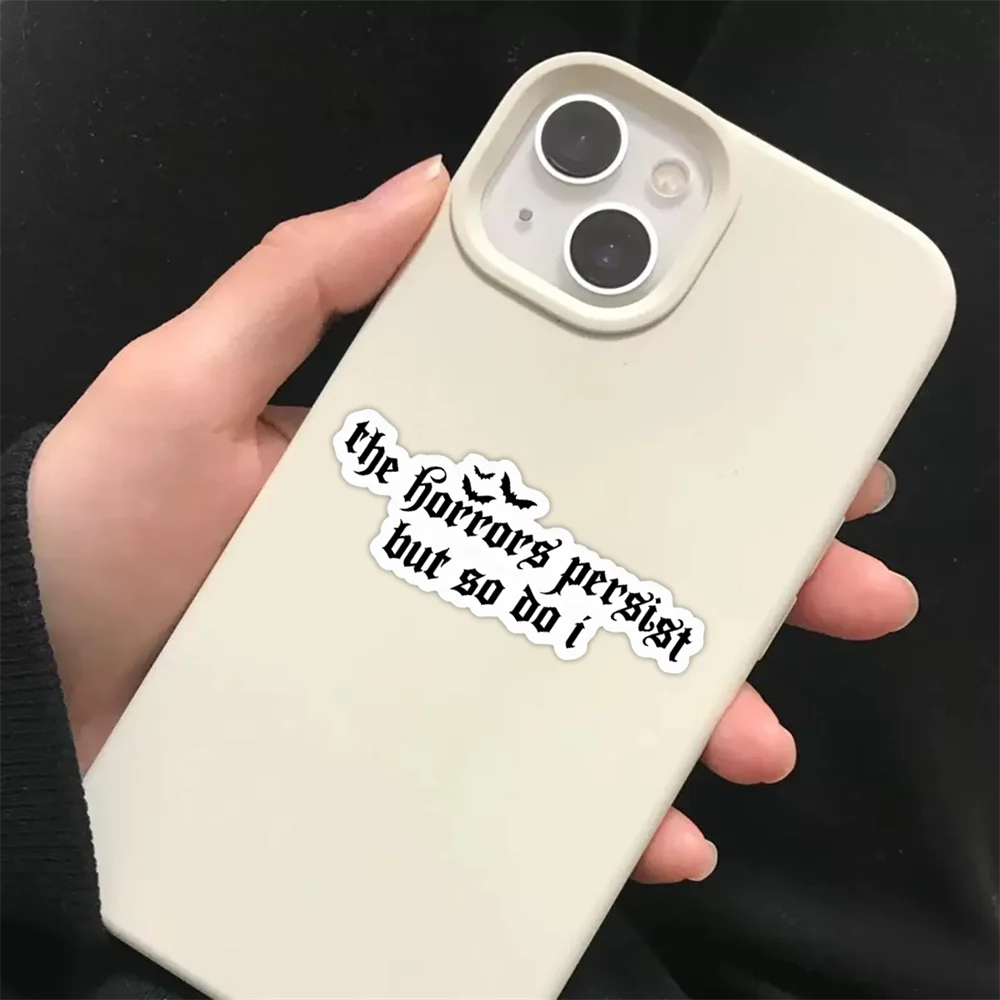 10 قطعة من ملصقات الرعب ولكن ذلك أفعل ذلك ملصقًا للعناية الذاتية ملهمًا مناسب للهواتف المحمولة وزجاجات مياه السيارات وما إلى ذلك
