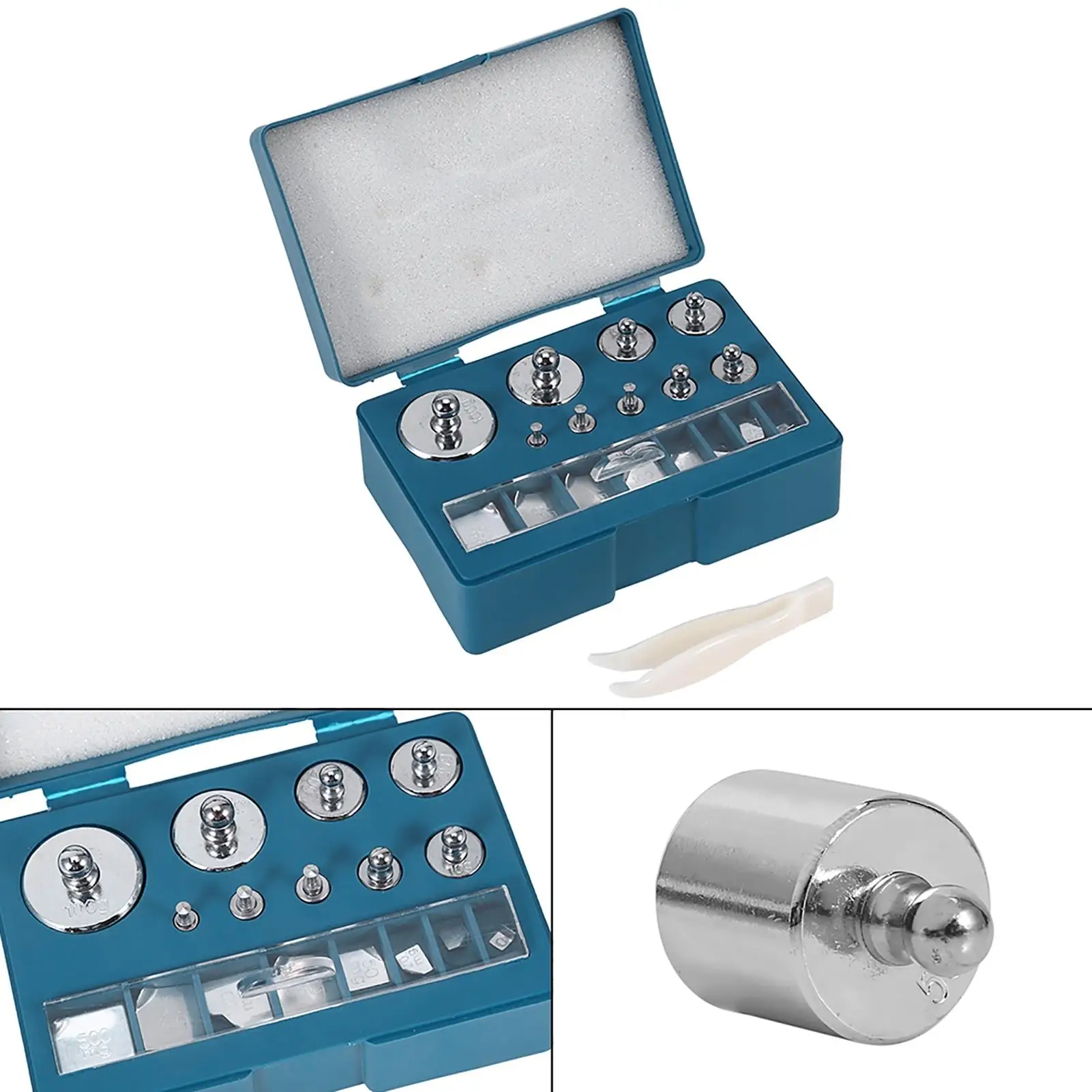 17Pcs Accurate Calibration Weights Set for Jewelry Scale - 10mg-100g Plating Scale Calibration Tool