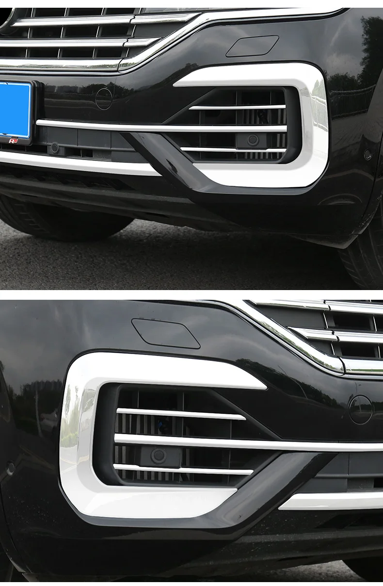 2 stks Auto Uitlaatpijp Cover Trim Voor VW Touareg 2019