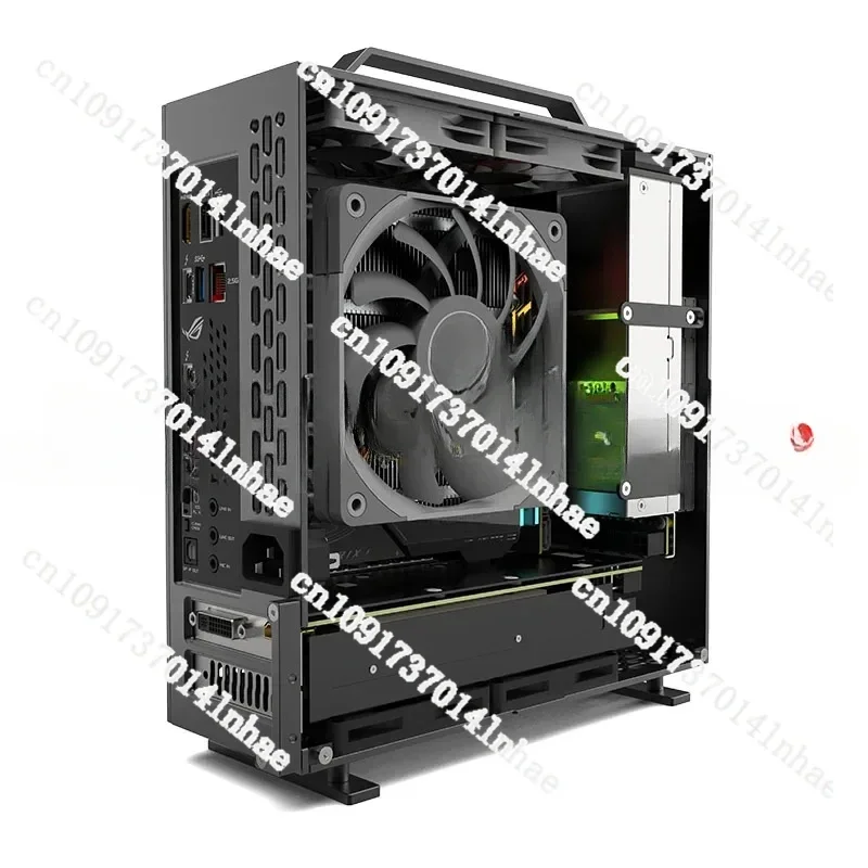 A24-V5 2.0 فتحة مزدوجة شاشة واحدة 1U مصدر طاقة ITX هيكل شطب على الوجهين #1