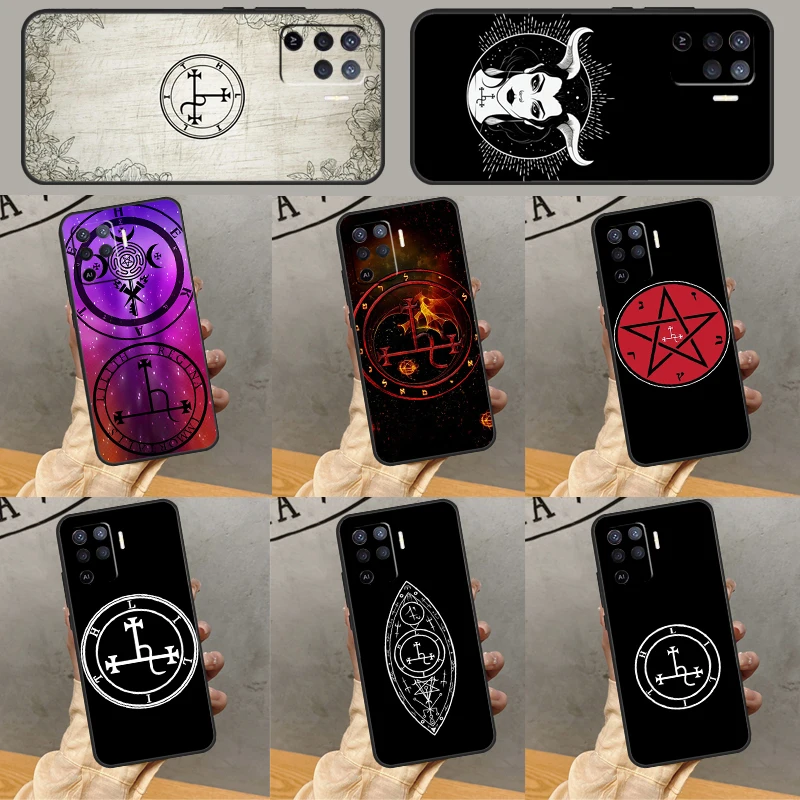 Sigil of Lilith For OPPO A53 A54 A57 S A15 A16 A17 A5 A9 A31 A74 A94 A76 A96 A52 A72 A91 A93 A77 A78 Case