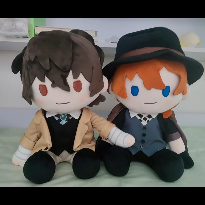 Bandai Potepotte Bungo Stray Dogs Sitting Plush Doll Set Anime Character Collectible Soft Stuffed Toy For Fans
