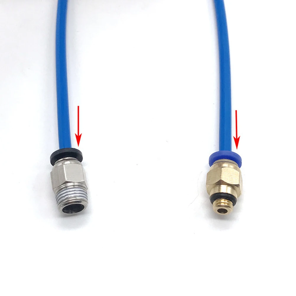 

6Pcs 3D Printer Ptfe Tube Set Quick Coupling Pneumatic Heat Resistant Connector Bowden Extruder Accessories Blue
