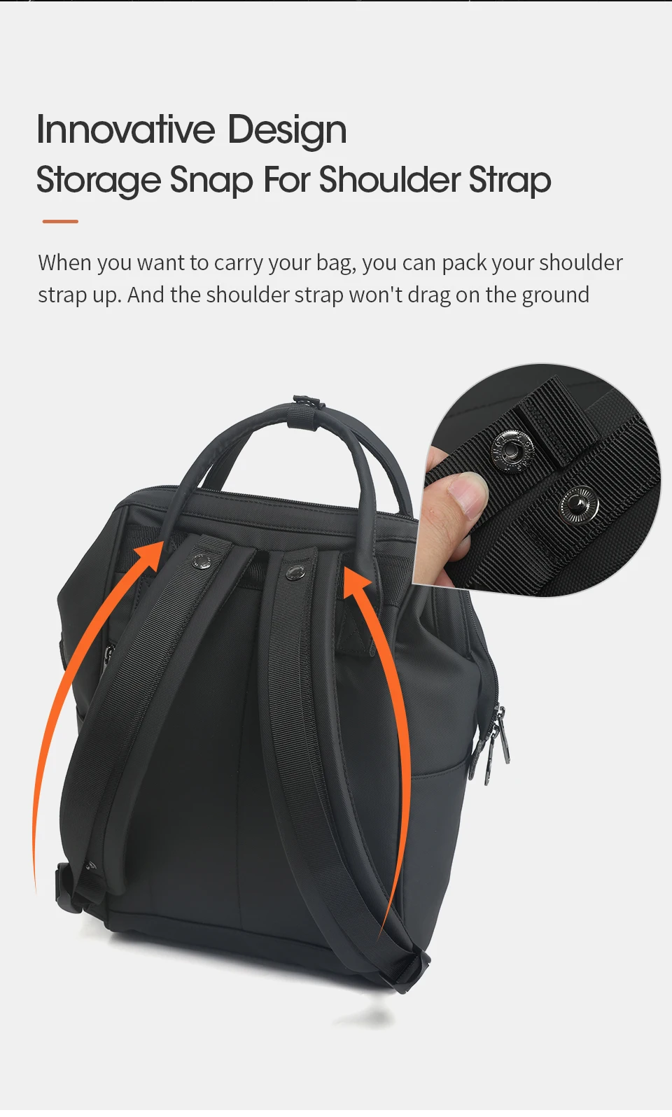 Tigernu Neue Damen Casual Rucksack Für Frauen Spritzwassergeschützt TPU Reise Camping Weibliche Handtaschen Leichte Wandern Schule Rucksäcke – Detail 10