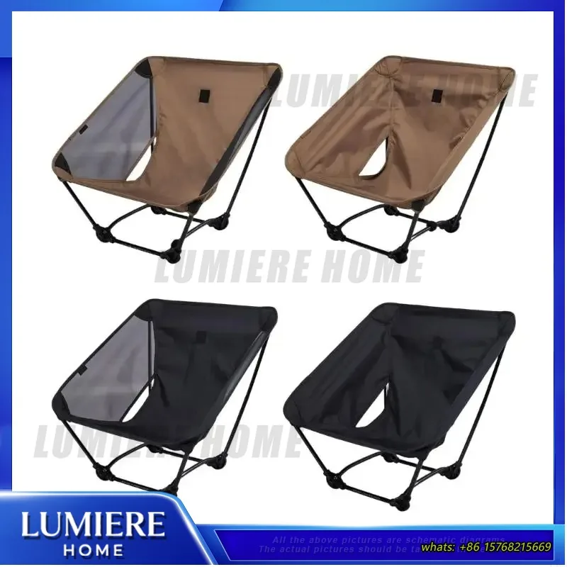 

Lightweight Moon Chair Folding Camping Chair Breathable Fabric Aluminum Frame Outdoor Beach Hiking Garden Patio Relaxation