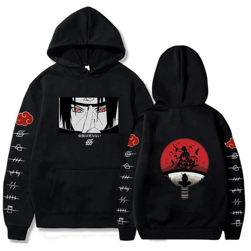 Image of Naruto Uchiha Itachi Hoodie Frühling/Herbst Mantel Hoodie Unisex Kapuzenpullover