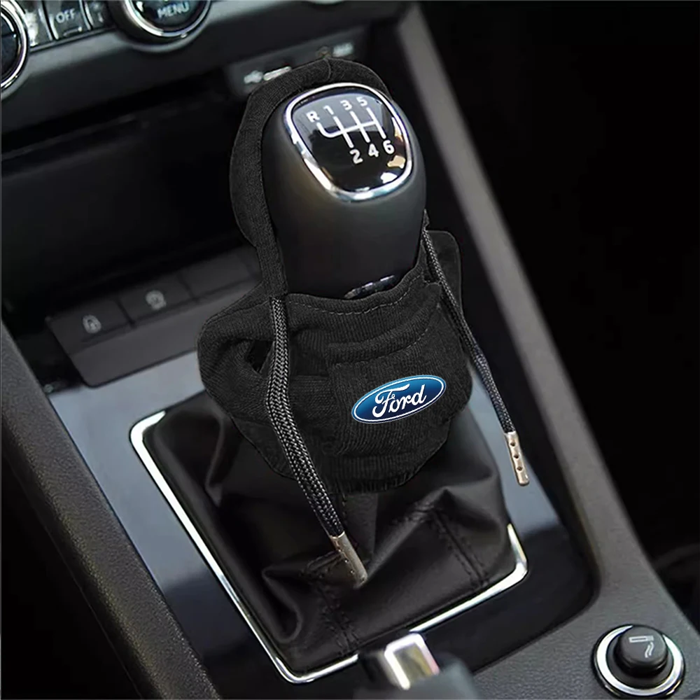 1/2pcs Car Hoodie Car Change Speed Lever Cover For Ford Mondeo Explorer Edge Focus Fiesta Kuga Transit Ecosport Escape Mustang