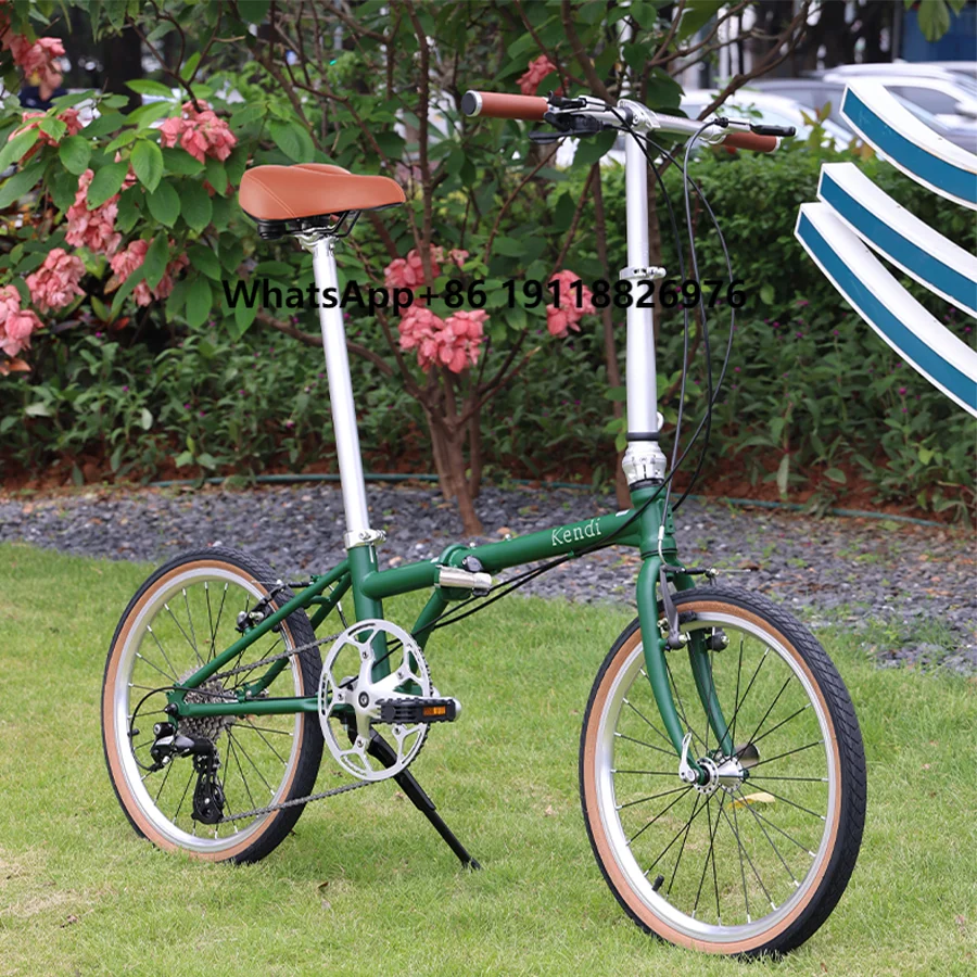 

Mini Domestic Folding Bicycle Portable 8 Speed Dual C Brake 16inch Carbon Steel Frame Fold Students Adult and Children's Bike