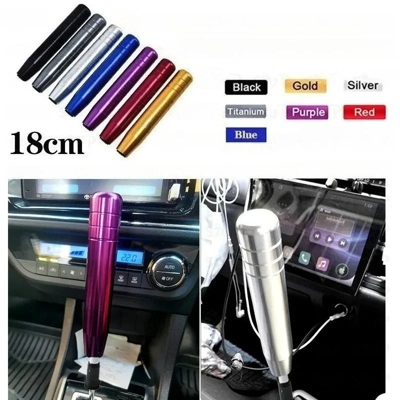 Universal Auto JDM 18cm Länge Aluminium Schaltknauf Rennwagen Schaltknauf MUGEN