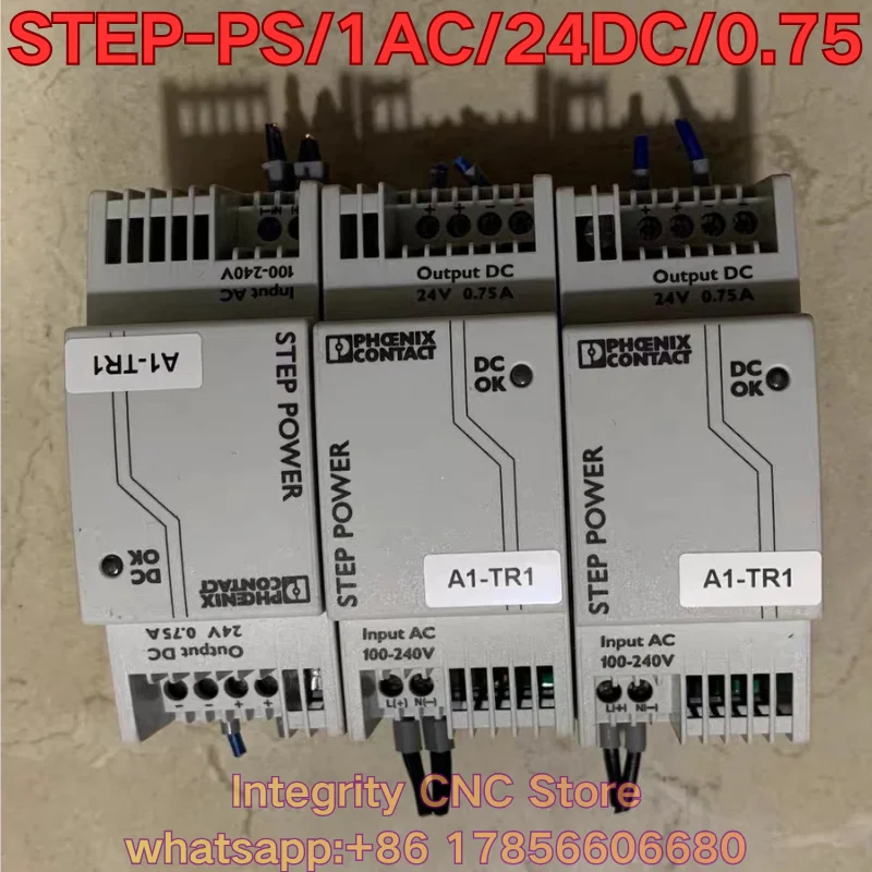 Second-hand STEP-PS/1AC/24DC/0.75 industrial switch function test is normal 2868635