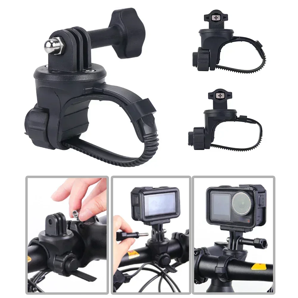 Bike Sports Camera Holder Integrated Handlebar Fixed Bracket For For Dji For 20-37mm Handle Bar Bicycle Accessories