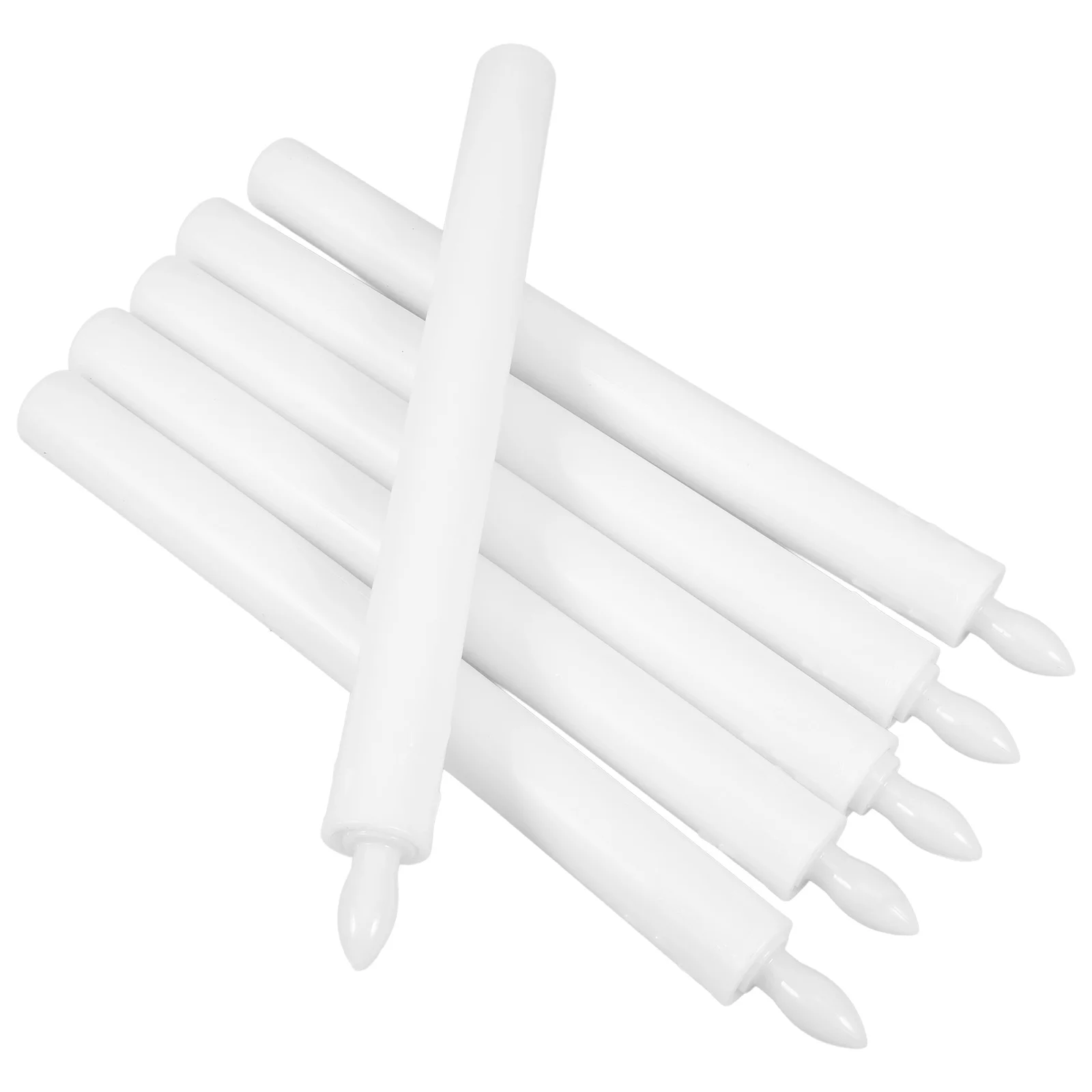 

6Pcs LED Flickering Flameless Candles Slim Warm White Light Smokeless Safe Decorative Light for Home Wedding Christmas