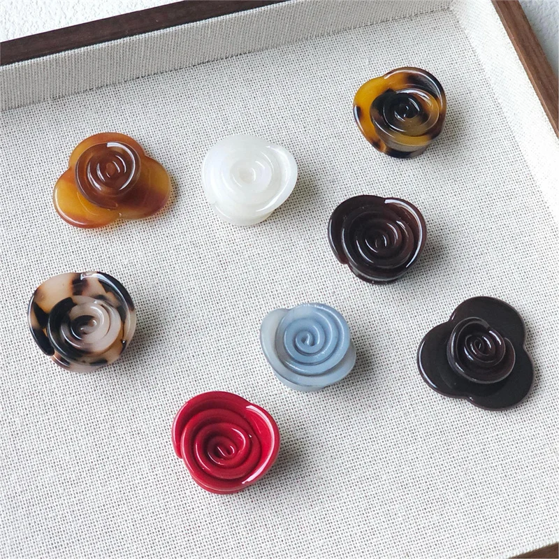 

Wholesale 20pcs/lot color print cartoon flowers shape acrylic cabochon beads diy jewelry garment hair accessory