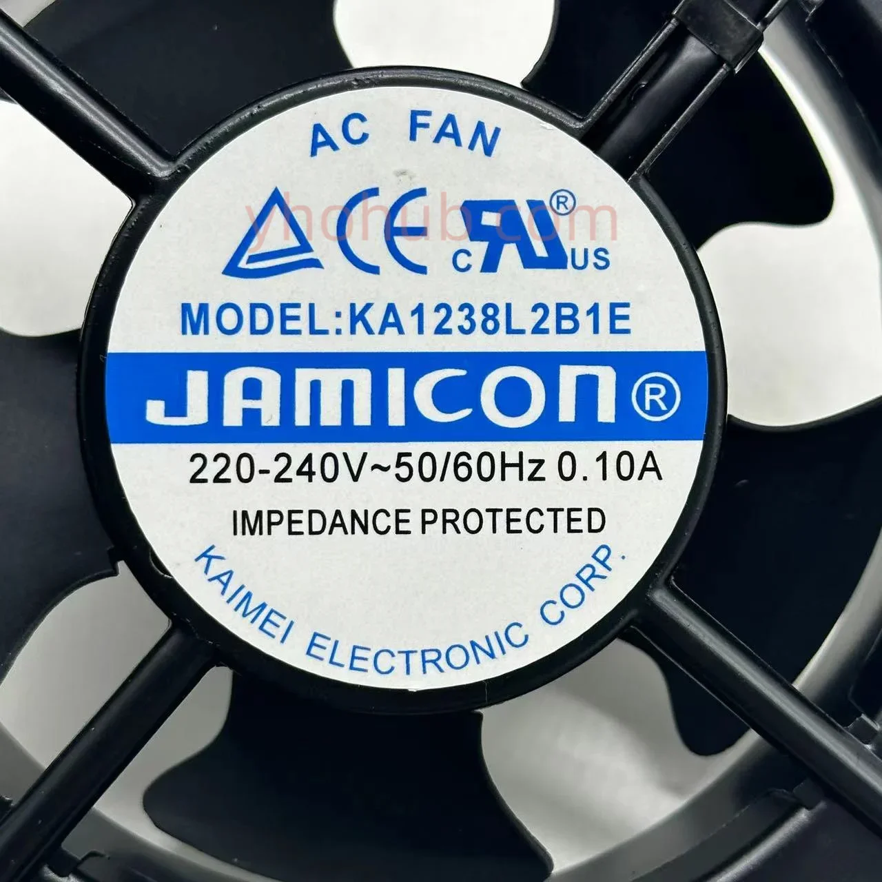 

Вентилятор охлаждения для сервера JAMICON KA1238L2B1E, 220/240В, 0.10А, 120x120x38мм, 2-проводной