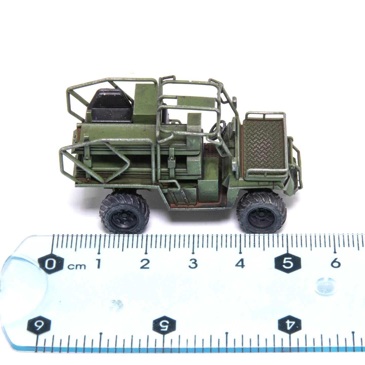 1/72 AM China Bobcat all terrain vehicle CS-SM8 81mm vehicle mounted gun+rescue static finished product model view 3