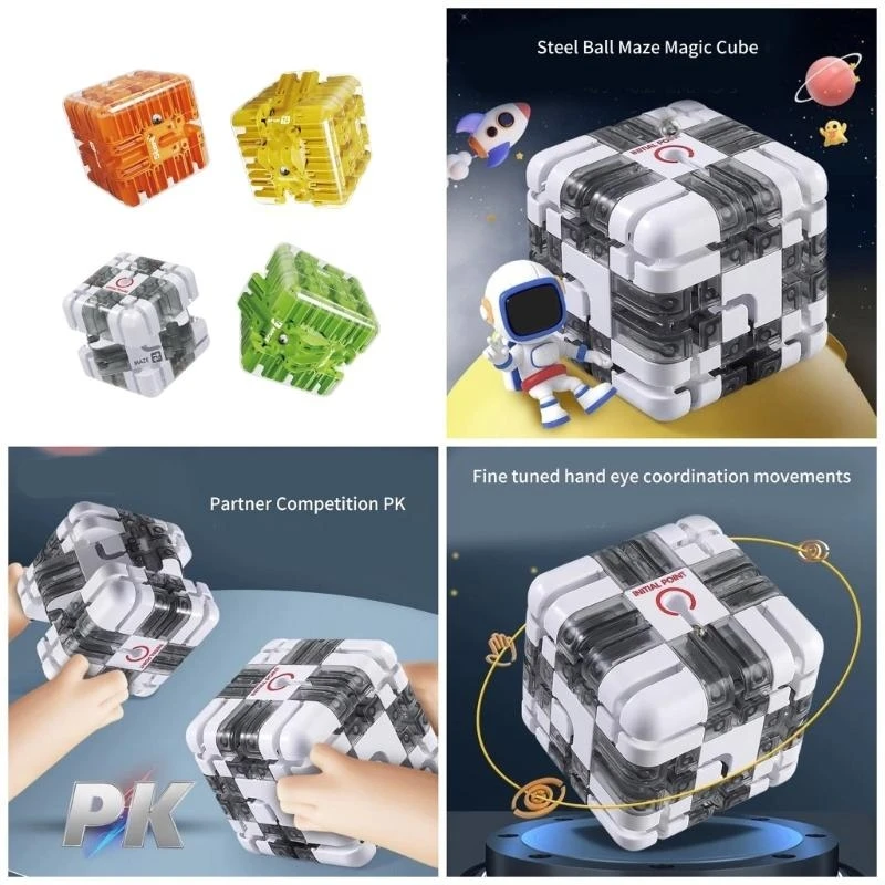 3x3 giocattolo puzzle del cubo del labirinto per pensiero logico e coordinamento per occhi per mano Braind Development