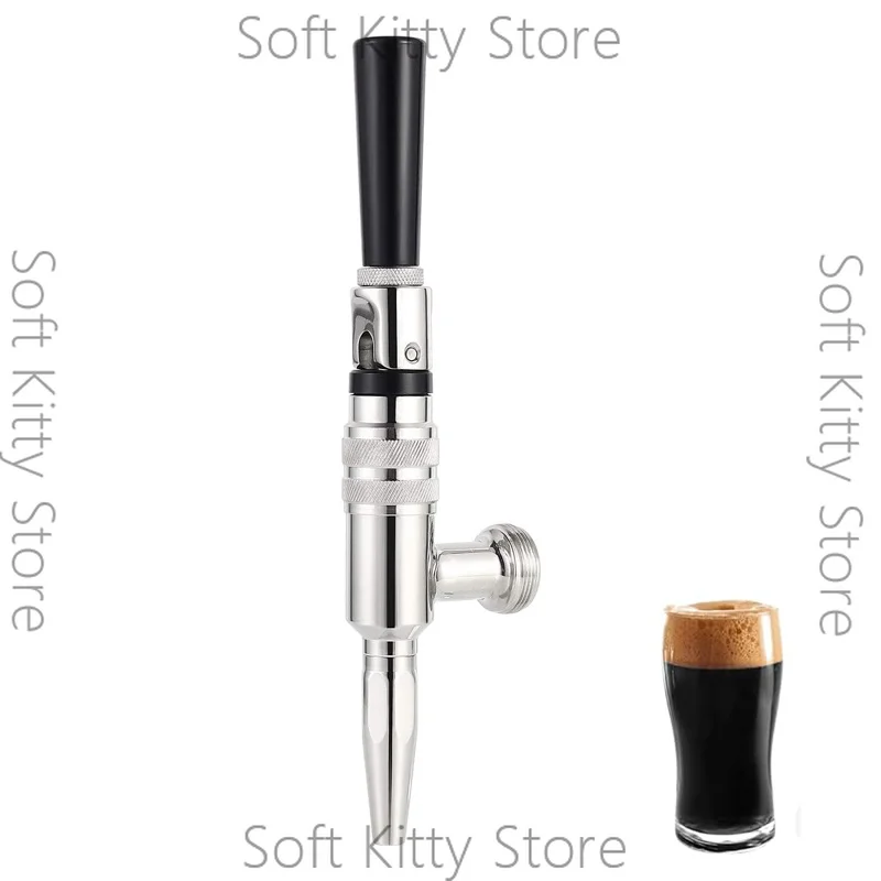 Nitro Cold Brew Faucet Coffee Tap,Stainless Steel Kegging Tap for Stout Beer,Creamy Cascade Effect,For Kegerator & Coffee System