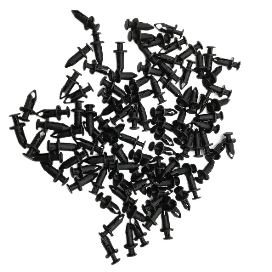 100 PCS Plastic Mixed Size Atvs Utvs 8mm Fairing Body Trim Panel Fastener Clips