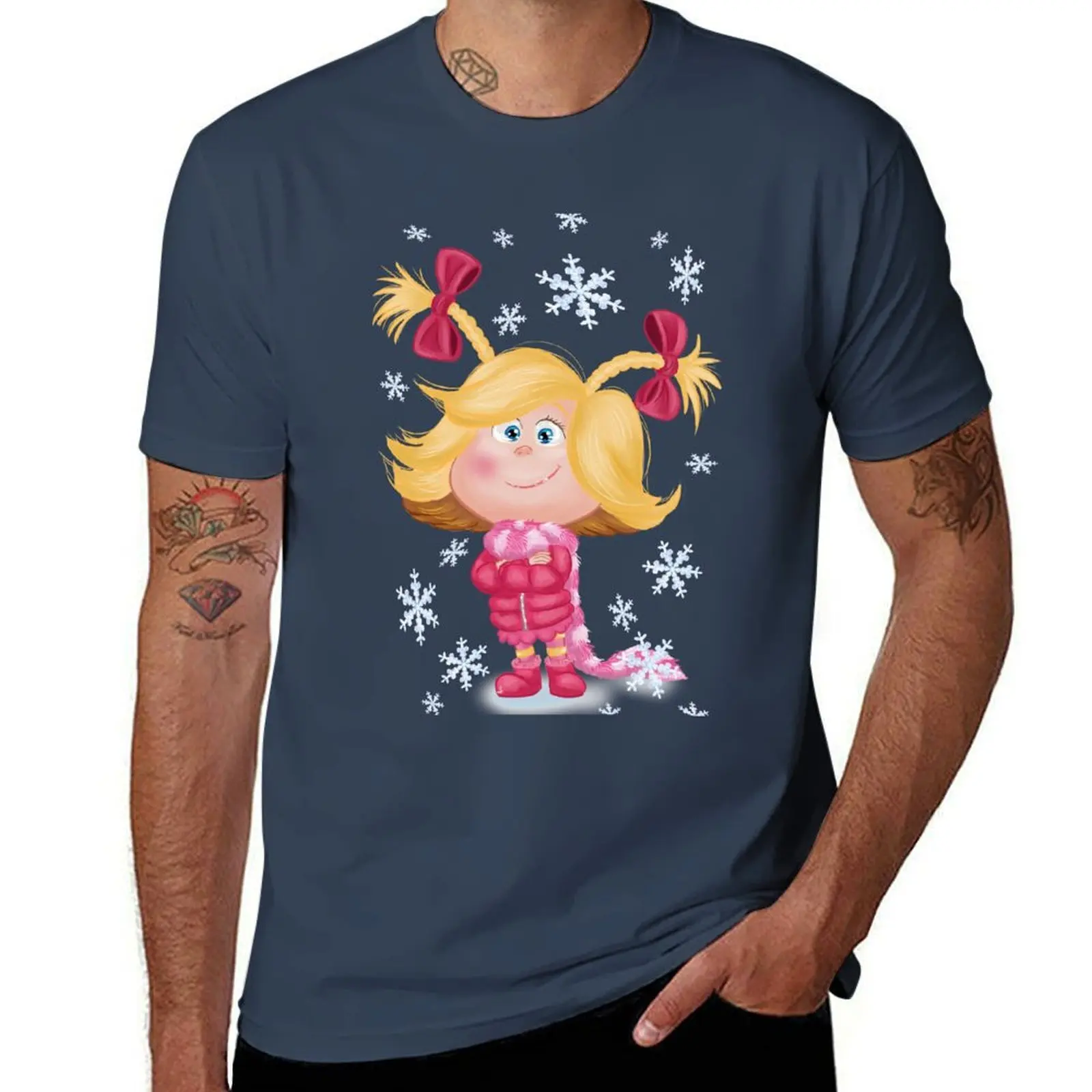 

Cindy Christmas Winter Lou T-Shirt g man t shirts for men t shirts for man cotton funny T-Shirt